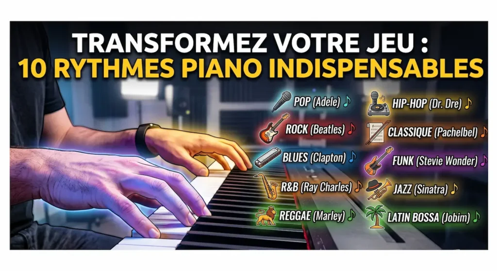 rythmes piano débutant 10 styles indispensables