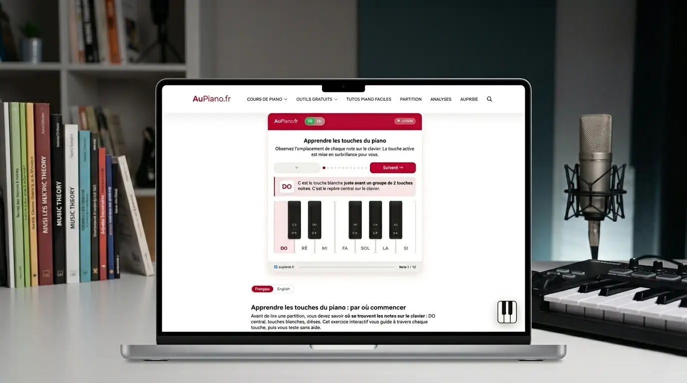 Exercices de piano interactifs gratuits